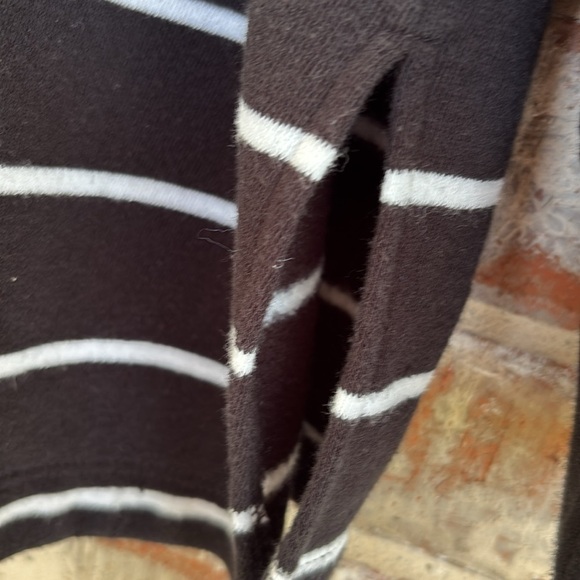 J. Crew Striped Asymmetrical Neck Raglan Sweater - Picture 6 of 11